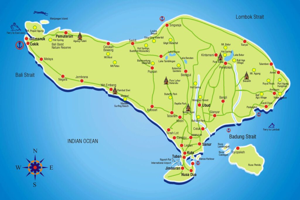 Where is Bali? Guide for First Timers 1 bali cities map
