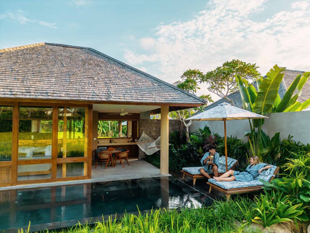 Panduan Akomodasi Ubud Bali: Tempat Menginap Di Ubud 11 Kaamala Resort room ricefield 1