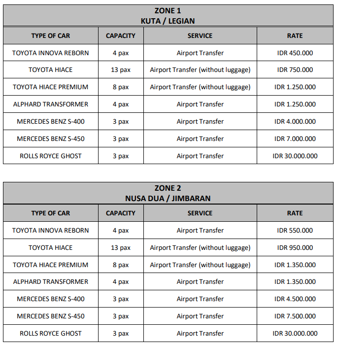 Airport Transfer Service 1