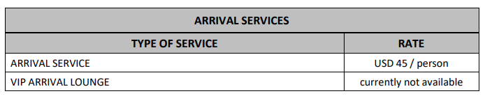 Bali Airport Service 1 arrival service